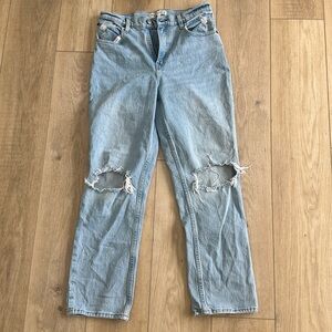 Abercrombie & Fitch The 90s Straight Ultra High Rise Curve Love Jeans